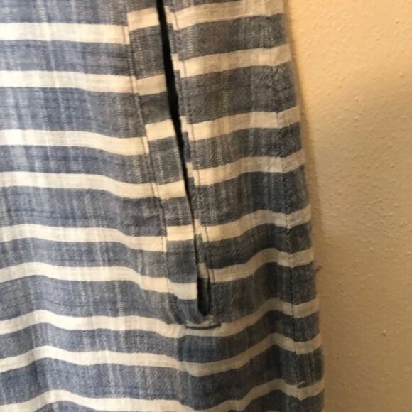 Athleta Stripped Cotton Dress, L - Picture 3 of 10